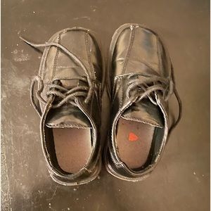 Gabe Black Boys Dress Shoes Leather